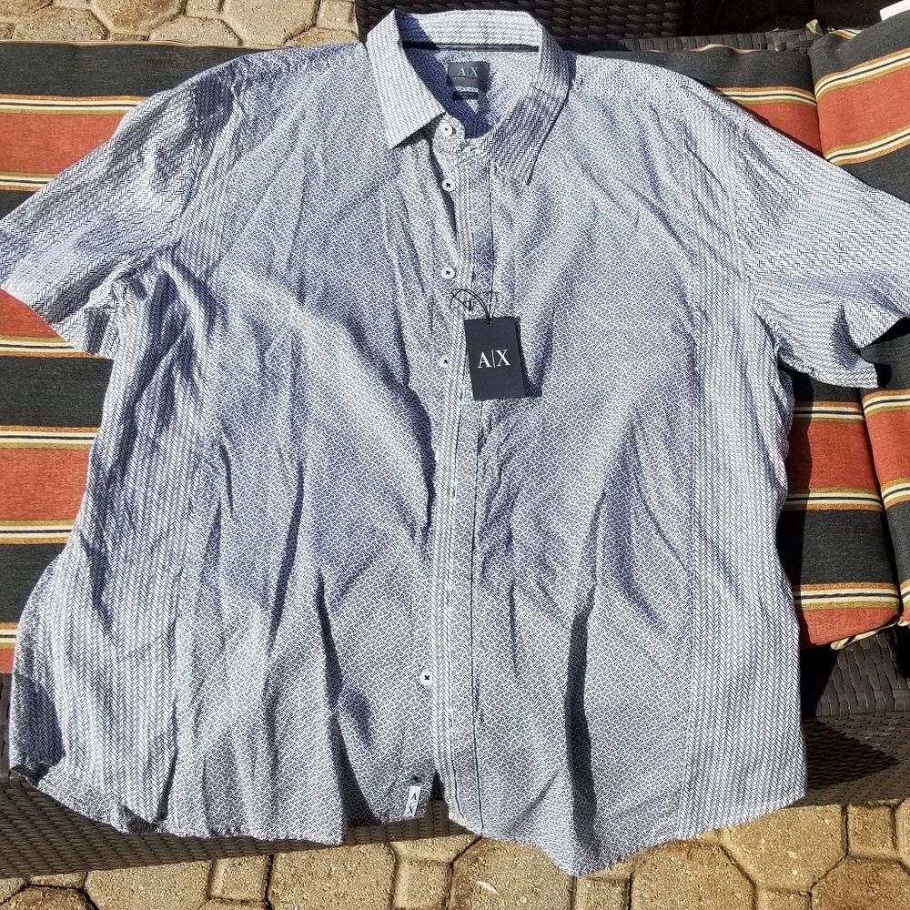Men's Shirt Short Sleeves Armani Exchange XXL